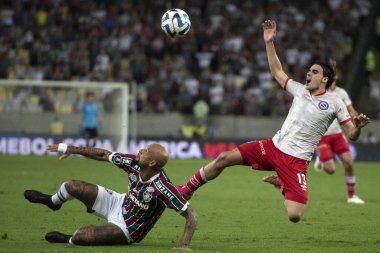 Rio de Janeiro (RJ), 08.08.2023 - Fluminense 'den Felipe Melo. Fluminense x Argentinos Juniors (ARG) ile Maracana 'da oynanan Libertadores raundunun ikinci ayağı arasındaki maç..
