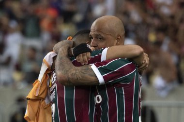 Rio de Janeiro (RJ), 08.08.2023 - Fluminense 'den Felipe Melo. Fluminense x Argentinos Juniors (ARG) ile Maracana 'da oynanan Libertadores raundunun ikinci ayağı arasındaki maç..