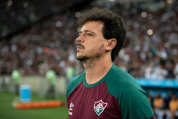 stock image Rio de Janeiro (RJ), 08.08.2023 - Fernando Diniz, coach of Fluminense. Match between Fluminense x Argentinos Juniors (ARG), second leg of the Libertadores Round of 16 at Maracana.