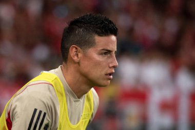 Rio de Janeiro (RJ), 12.08.2023 - Sao Paulo 'dan James Rodriguez. Flamengo x Sao Paulo arasındaki maç, Brezilya Şampiyonası 'nın 19. raundu için, Maracana' da.