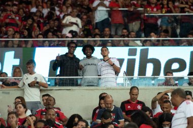 Rio de Janeiro (RJ), 12.08.2023 - Maracana Stadyumu 'ndaki insanlar