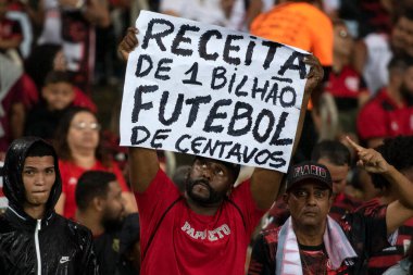 Rio de Janeiro (RJ), 12.08.2023 - Brezilya Şampiyonası 'nın 19. raundu için Flamengo x Sao Paulo arasındaki maç, Maracana' da.