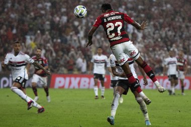 Rio de Janeiro (RJ), 12.08.2023 - Flamengo 'dan Bruno Henrique. Flamengo x Sao Paulo arasındaki maç, Brezilya Şampiyonası 'nın 19. raundu için, Maracana' da.