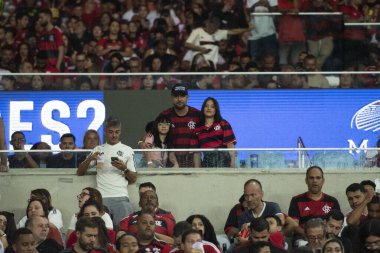Rio de Janeiro (RJ), 12.08.2023 - Maracana Stadyumu 'ndaki insanlar