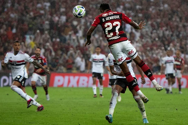 Rio Janeiro 2023 Bruno Henrique Flamengo Match Flamengo Sao Paulo — Stock Photo, Image