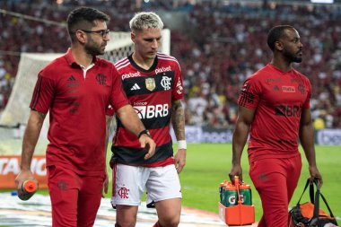 Rio de Janeiro (RJ), 16.08.2023 - Dr. Marcio Tannure, Flamengo doktoru ve Flamengo 'nun Varela oyuncusu. Flamengo x Gremio maçı, Copa do Brasil 'in ikinci ayağı Maracana' da..