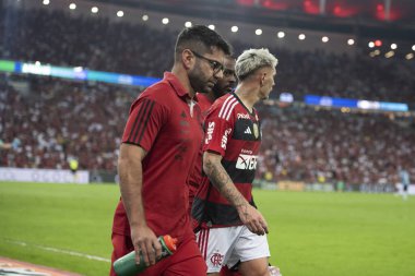 Rio de Janeiro (RJ), 16.08.2023 - Maracana 'da Copa do Brasil yarı finalinin ikinci ayağı Flamengo x Gremio arasındaki maç. 