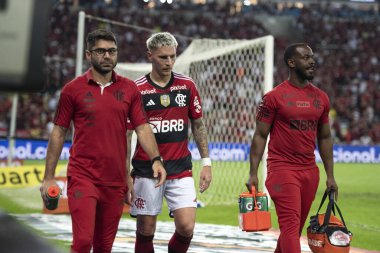 Rio de Janeiro (RJ), 16.08.2023 - Dr. Marcio Tannure, Flamengo doktoru ve Flamengo 'nun Varela oyuncusu. Flamengo x Gremio maçı, Copa do Brasil 'in ikinci ayağı Maracana' da..