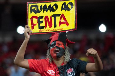 Rio de Janeiro (RJ), 16.08.2023 - Maracana 'da Copa do Brasil yarı finalinin ikinci ayağı Flamengo x Gremio arasındaki maç. 