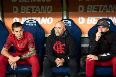 Rio de Janeiro (RJ), 16.08.2023 - Jorge Sampaoli, Flamengo koçu. Flamengo x Gremio maçı, Copa do Brasil 'in ikinci ayağı Maracana' da.. 