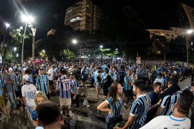 Rio de Janeiro (RJ), 16.08.2023 - Maracana 'da Copa do Brasil yarı finalinin ikinci ayağı Flamengo x Gremio arasındaki maç. 