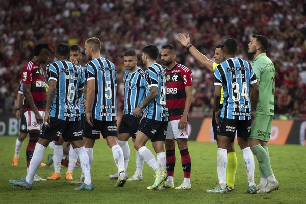 Rio Janeiro 2023 Partita Tra Flamengo Gremio Seconda Tappa Della — Foto Stock