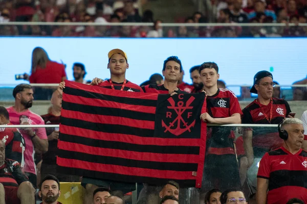 Rio Janeiro 2023 Partida Entre Flamengo Gremio Segunda Etapa Semifinal — Fotografia de Stock