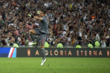 BRAZIL, RIO DE JANEIRO - 26. AĞUSTOS 2023: Maracana Stadyumu 'ndaki Libertadores çeyrek finalleri için Fluminense x Olimpia (PAR) arasındaki maç.