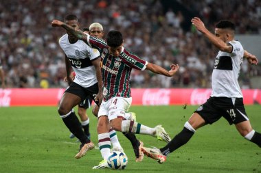 BRAZIL, RIO DE JANEIRO - 26. AĞUSTOS 2023: Maracana Stadyumu 'ndaki Libertadores çeyrek finalleri için Fluminense x Olimpia (PAR) arasındaki maç.