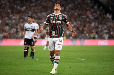BRAZIL, RIO DE JANEIRO - 26. AĞUSTOS 2023: Maracana Stadyumu 'ndaki Libertadores çeyrek finalleri için Fluminense x Olimpia (PAR) arasındaki maç.
