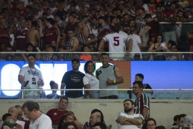 BRAZIL, RIO DE JANEIRO - 26. AĞUSTOS 2023: Maracana Stadyumu 'ndaki Libertadores çeyrek finalleri için Fluminense x Olimpia (PAR) arasındaki maç.