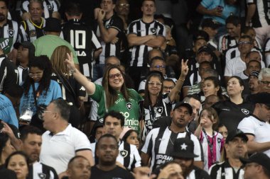 RIO DE JANEIRO, BRAZIL - 02ND EPTEMBER, 2023: Brezilya Şampiyonası için Estdio Nilton Santos 'ta Botafogo x Flamengo maçı. 