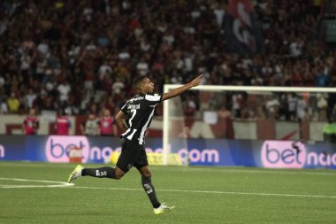 RIO DE JANEIRO, BRAZIL - 02ND EPTEMBER, 2023: Brezilya Şampiyonası için Estdio Nilton Santos 'ta Botafogo x Flamengo maçı. 