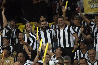 RIO DE JANEIRO, BRAZIL - 02ND EPTEMBER, 2023: Brezilya Şampiyonası için Estdio Nilton Santos 'ta Botafogo x Flamengo maçı. 