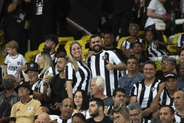 RIO DE JANEIRO, BRAZIL - 02ND EPTEMBER, 2023: Brezilya Şampiyonası için Estdio Nilton Santos 'ta Botafogo x Flamengo maçı. 