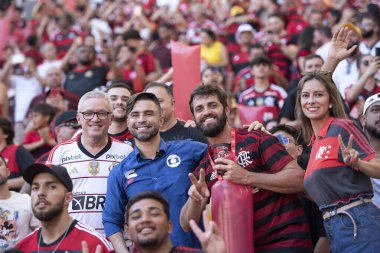 Rio de Janeiro (RJ) - 17.09.2023: Maracana 'da Flamengo x Sao Paulo ile maç. Copa do Brasil finalinin ilk ayağı.