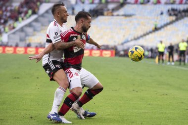 Rio de Janeiro (RJ) - 17.09.2023: Flamengo 'dan Everton Ribeiro. Maracana 'daki Flamengo x Sao Paulo maçı. Copa do Brasil finalinin ilk ayağı.