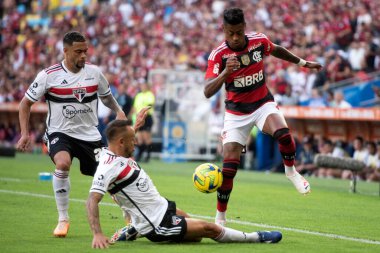 Rio de Janeiro (RJ) - 17.09.2023: Flamengo 'dan Bruno Henrique. Maracana 'daki Flamengo x Sao Paulo maçı. Copa do Brasil finalinin ilk ayağı.