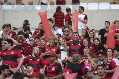 Rio de Janeiro (RJ) - 17.09.2023: Maracana 'da Flamengo x Sao Paulo ile maç. Copa do Brasil finalinin ilk ayağı.