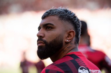 Rio de Janeiro (RJ) - 17.09.2023: Flamengo 'dan Gabigol. Maracana 'daki Flamengo x Sao Paulo maçı. Copa do Brasil finalinin ilk ayağı.
