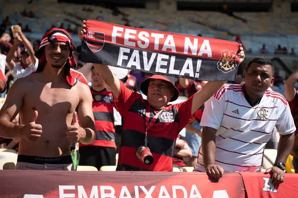 Rio Janeiro 2023 Partita Tra Flamengo San Paolo Maracana Prima — Foto Stock