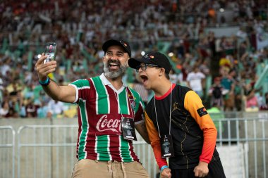 Rio de Janeiro (RJ), 09 / 27 / 2023 - Fluminense ile Internacional arasındaki maç, Libertadores 'in Maracan yarı finalinin ilk ayağı.