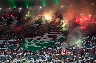 Rio de Janeiro (RJ), 09 / 27 / 2023 - Fluminense ile Internacional arasındaki maç, Libertadores 'in Maracan yarı finalinin ilk ayağı.