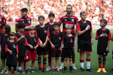 Rio de Janeiro (RJ), 30.09.2023: Maracan 'daki Brezilya Şampiyonası için Flamengo ve Bahia arasında maç.
