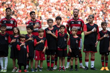 Rio de Janeiro (RJ), 30.09.2023: Maracan 'daki Brezilya Şampiyonası için Flamengo ve Bahia arasında maç.