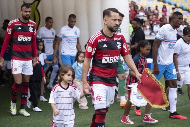 Rio de Janeiro (RJ), 30.09.2023: Maracan 'daki Brezilya Şampiyonası için Flamengo ve Bahia arasında maç.