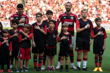 Rio de Janeiro (RJ), 30.09.2023: Maracan 'daki Brezilya Şampiyonası için Flamengo ve Bahia arasında maç.