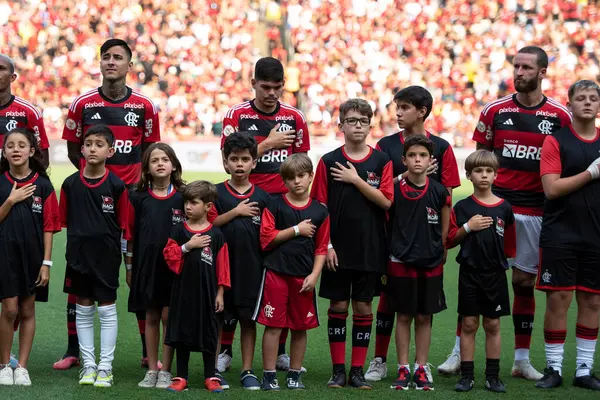 Rio Janeiro 2023 Partido Entre Flamengo Bahia Por Campeonato Brasil —  Fotos de Stock