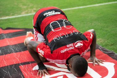 Rio de Janeiro (RJ), 22.10.2023 - Brezilya Şampiyonası için Maracan 'da Flamengo x Vasco ile maç.              