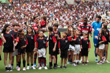 Rio de Janeiro (RJ), 22.10.2023 - Brezilya Şampiyonası için Maracan 'da Flamengo x Vasco ile maç.              