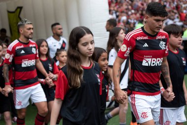 Rio de Janeiro (RJ), 22.10.2023 - Brezilya Şampiyonası için Maracan 'da Flamengo x Vasco ile maç.              