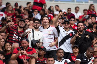 Rio de Janeiro (RJ), 22.10.2023 - Brezilya Şampiyonası için Maracan 'da Flamengo x Vasco ile maç.              