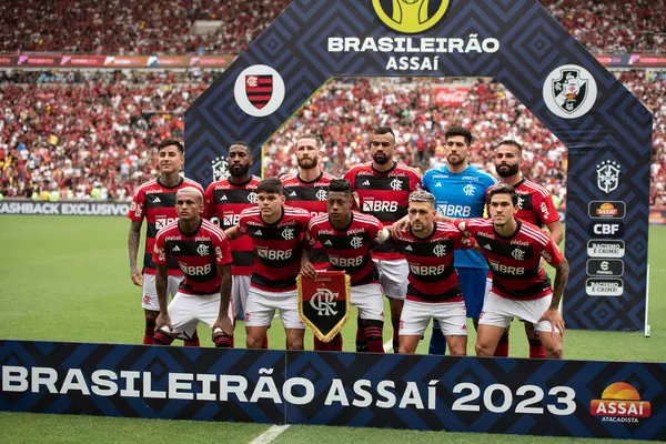 stock image Rio de Janeiro (RJ), 22.10.2023 - Match between Flamengo x Vasco at Maracan for the Brazilian Championship.              