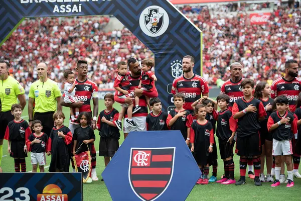 Río Janeiro 2023 Partido Entre Flamengo Vasco Maracán Por Campeonato —  Fotos de Stock