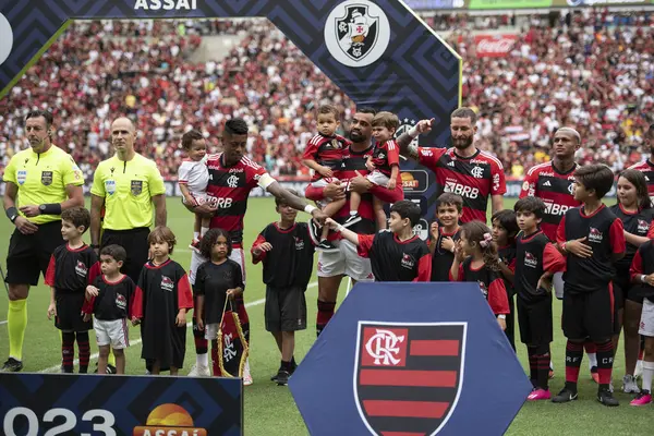 Río Janeiro 2023 Partido Entre Flamengo Vasco Maracán Por Campeonato —  Fotos de Stock