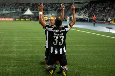 Rio de Janeiro, Rio de Janeiro, Brezilya - 01 Kasım 2023. Botafogo x Palmeiras. Brezilya Şampiyonası Nilton Santos Stadyumunda.     