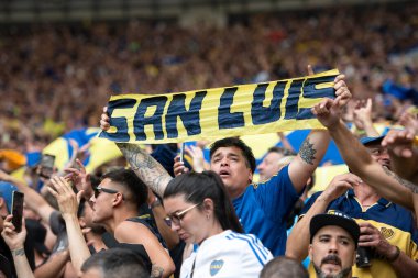 Rio de Janeiro, Rio de Janeiro, Brezilya - Kasım 04, 2023. Boca Juniors x Fluminense. Libertadores 2023 Maracana finali.       
