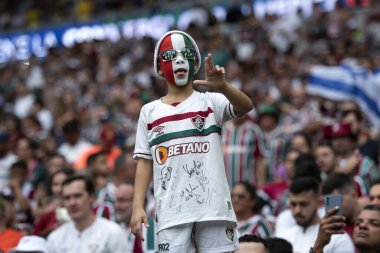 Rio de Janeiro, Rio de Janeiro, Brezilya - Kasım 04, 2023. Boca Juniors x Fluminense. Libertadores 2023 Maracana finali.       