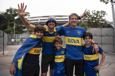 Rio de Janeiro, Rio de Janeiro, Brezilya - Kasım 04, 2023. Boca Juniors x Fluminense. Libertadores 2023 Maracana finali.       