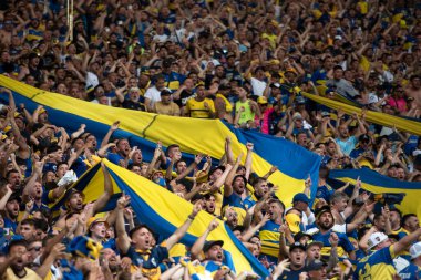 Rio de Janeiro, Rio de Janeiro, Brezilya - Kasım 04, 2023. Boca Juniors x Fluminense. Libertadores 2023 Maracana finali.       